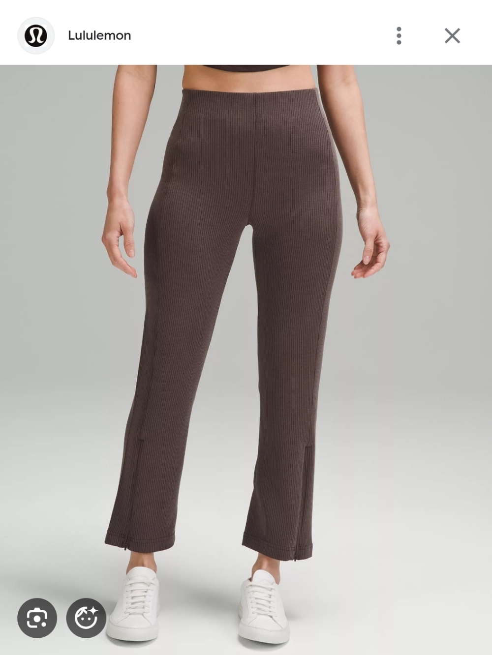 Lululemon Softstreme Ribbed Cropped Pants